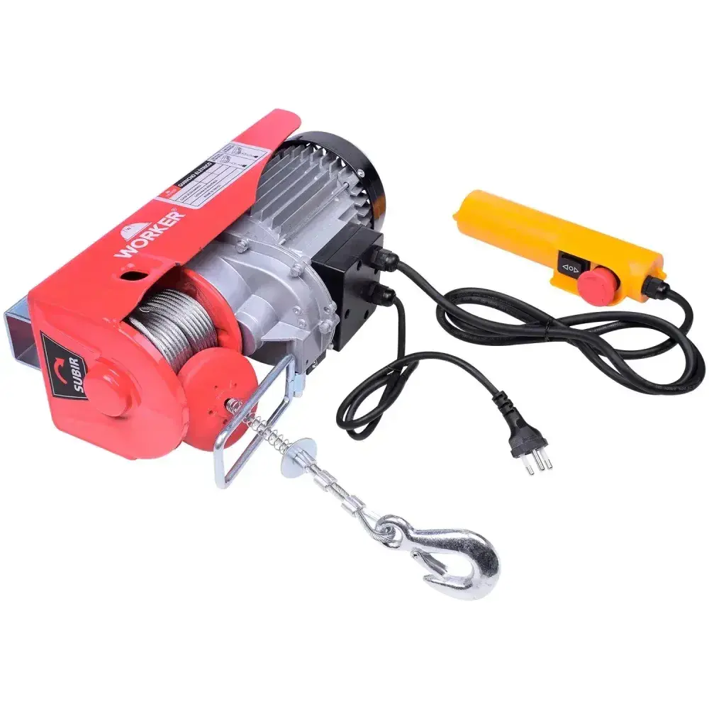 Guincho elétrico 300/600KG 1200W 127V Worker — fotografia 8