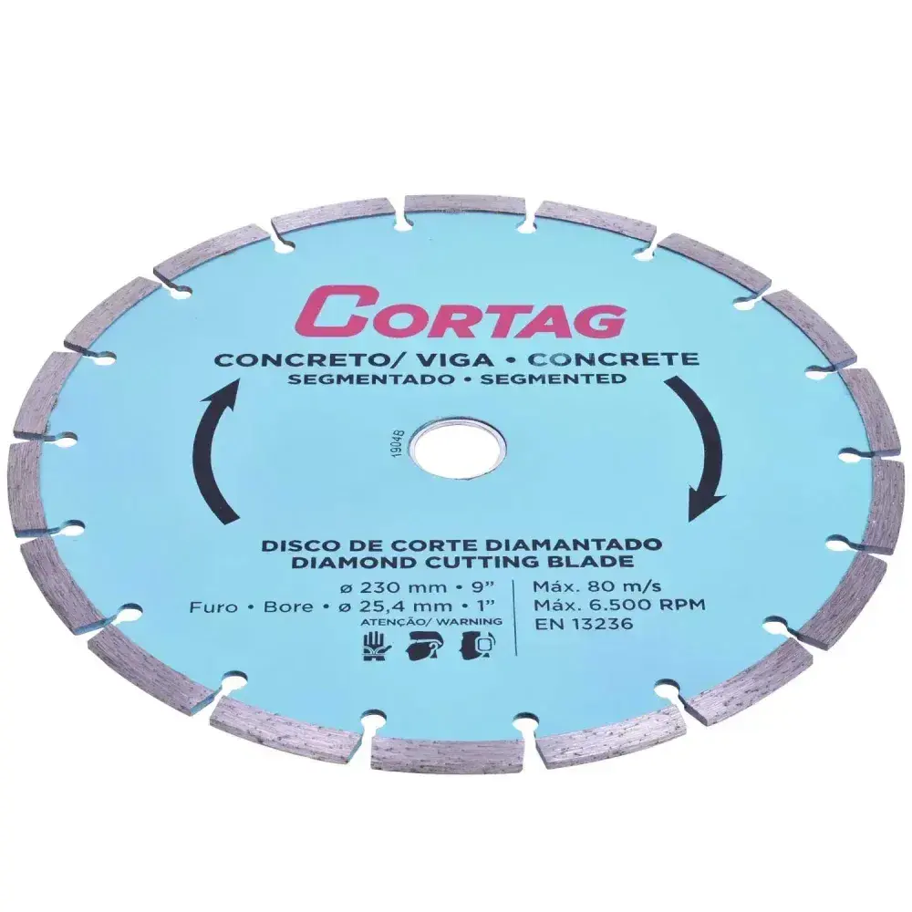Disco de corte diamantado 230X25,4MM concreto/viga Cortag — fotografia 8