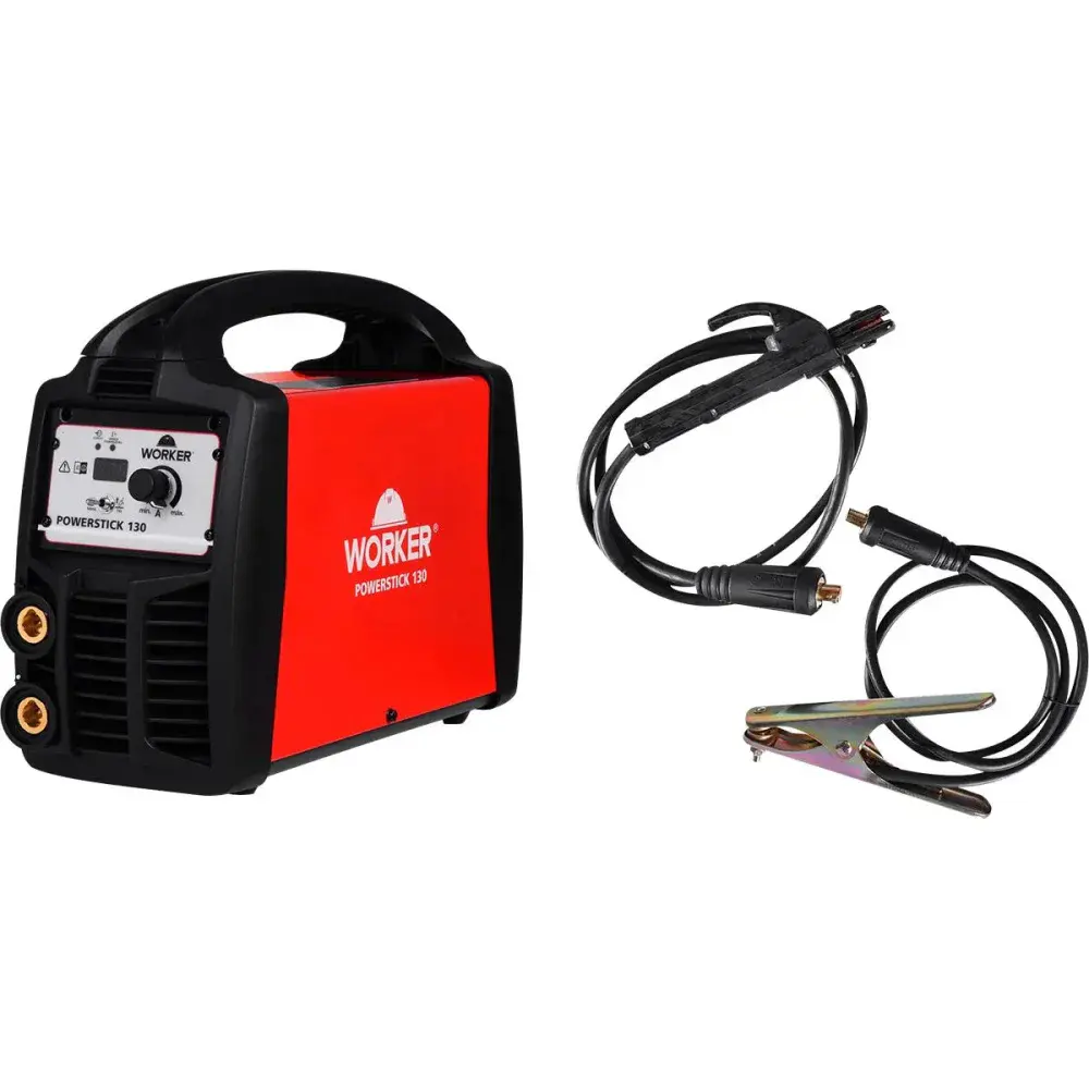 Inversora de solda com porta eletrodo powerstick 130A biv Worker — fotografia 8