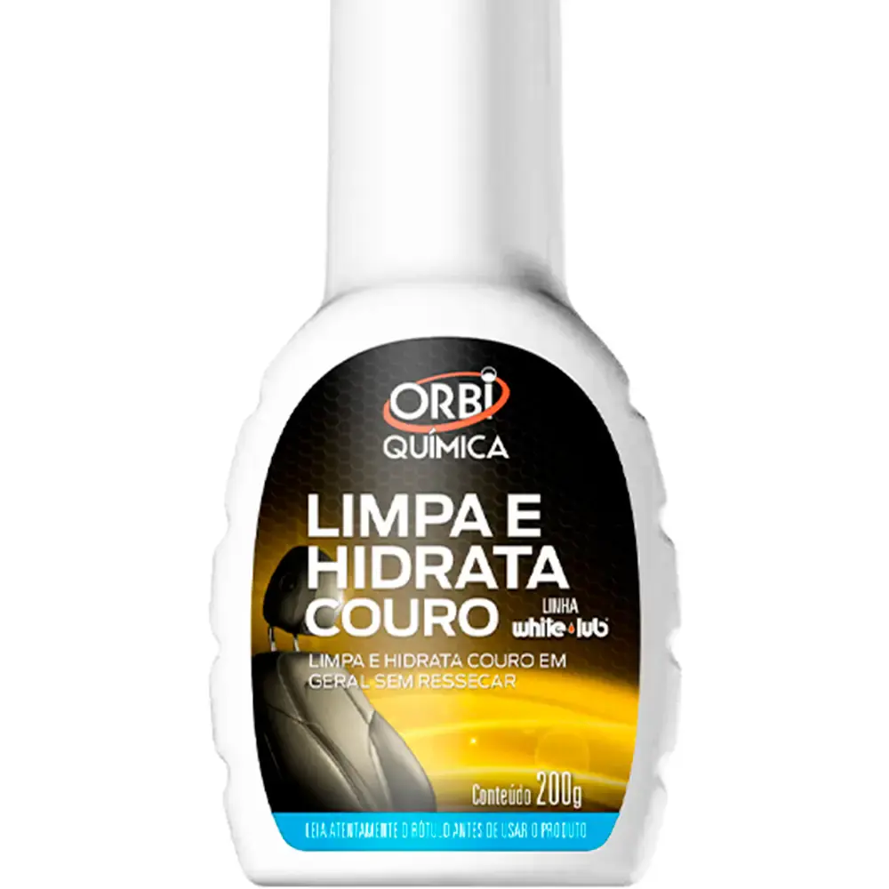Limpador de couro renova e hidrata estofados de couro 200ML Orbi — fotografia 2