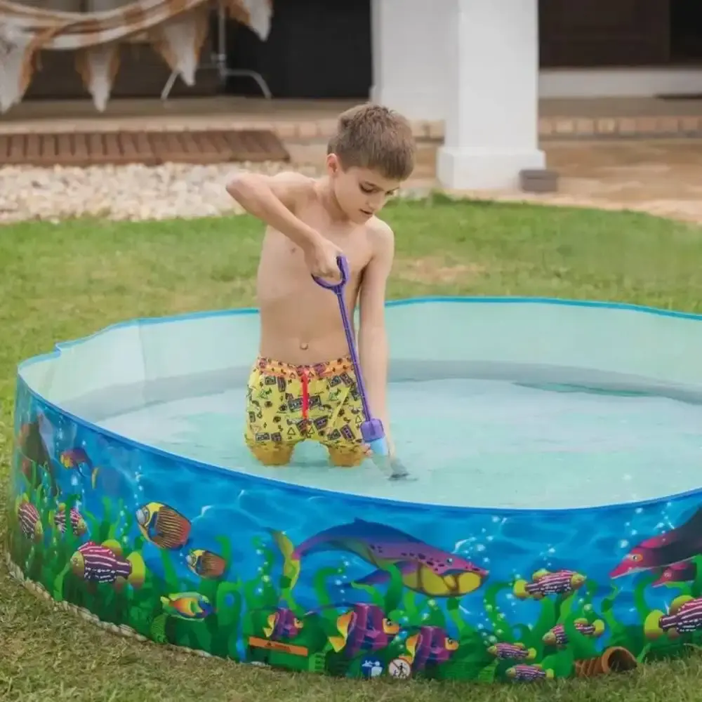Piscina 1000 Litros 183 x 183 cm Semirrígida Infantil Vida Marinha BEL Belfix — fotografia 6