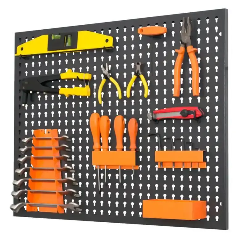 Painel para ferramentas em aço com 24 ganchos 725 x 575 MM Presto — fotografia 5