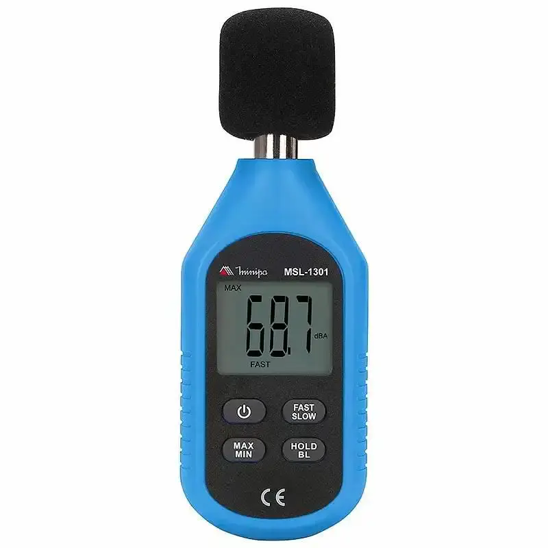 Mini decibelímetro para medição de ruídos sonoros MSL-1301 Minipa — fotografia de referência