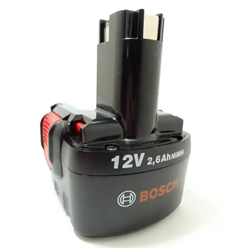 Bateria em 12V 2.6 ah nimh para parafusadeira GSR 12V 2607335683 Bosch — fotografia de referência