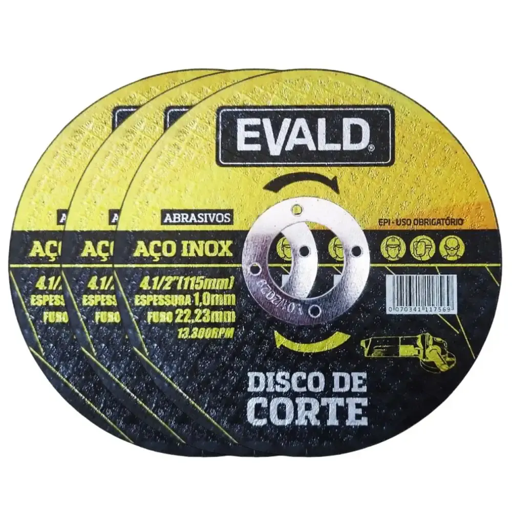 Esmerilhadeira angular 4.1/2 polegadas 720W M9507B Makita com 3 discos de corte 4.1/2 polegadas evald 110V — fotografia 4
