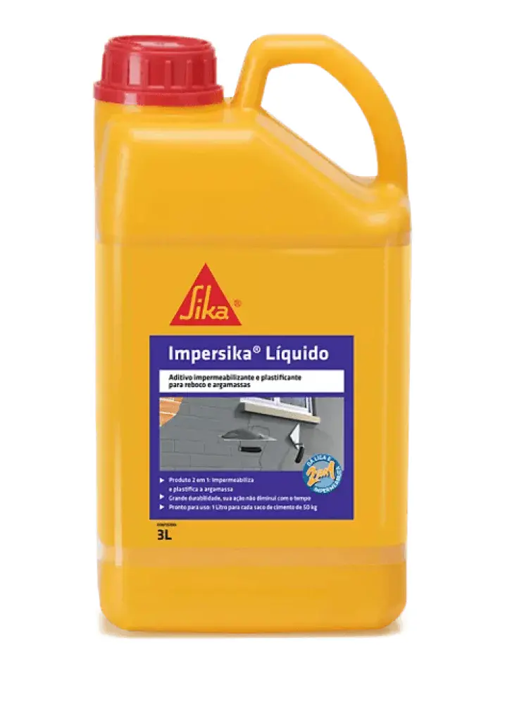 Impersika aditivo líquido impermeabilizante plastificante 18L Sika