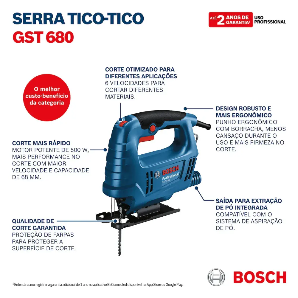 Serra tico tico gst 680 500W 127V da Bosch — fotografia 12