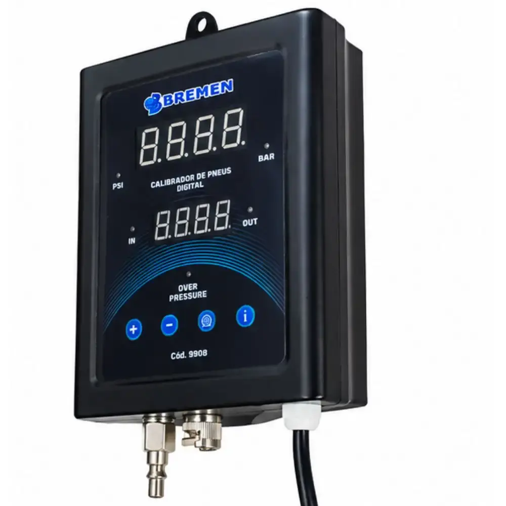Calibrador digital para pneus 188 PSI display LED 220V Bremen — fotografia 2