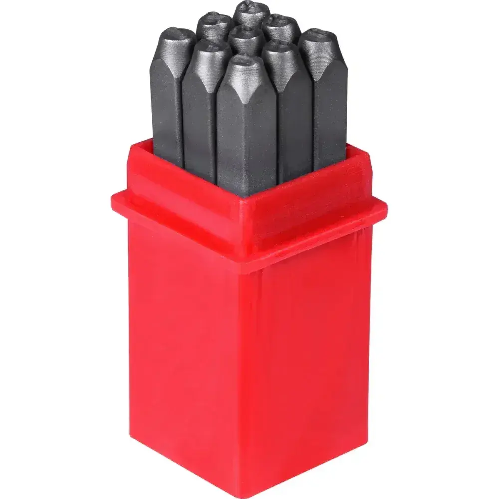 Jogo punção 1/8 3MM algarismo para gravação 0 ao 9 Worker — fotografia 5
