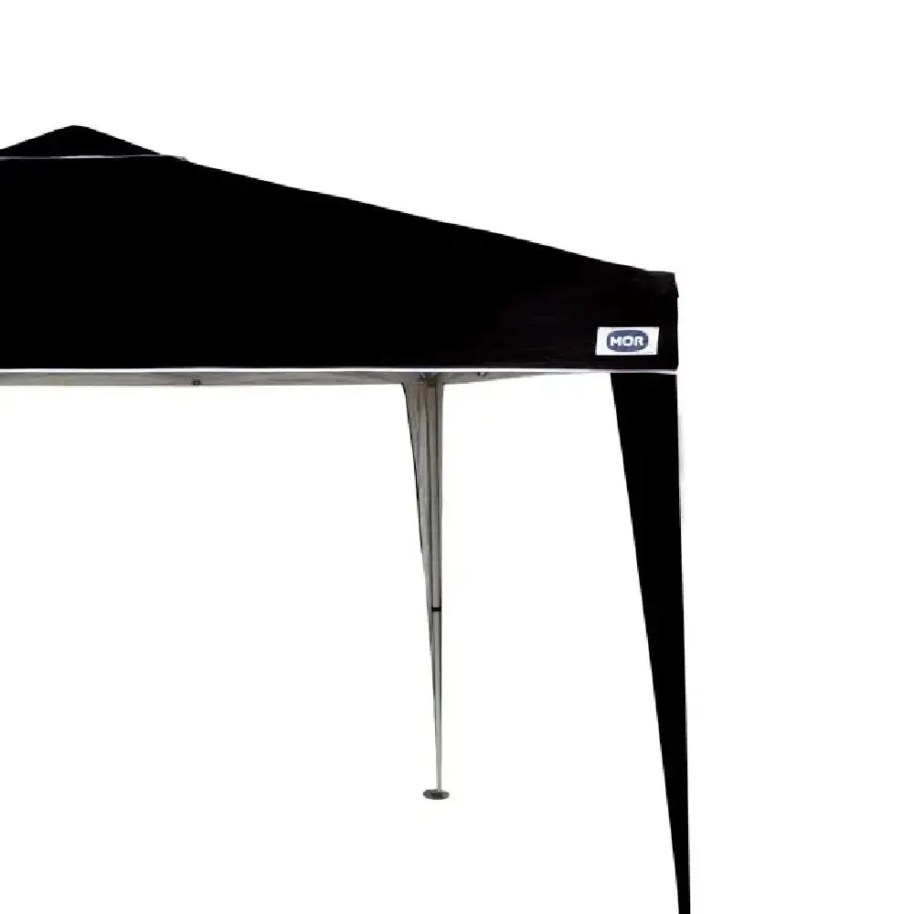 Tenda gazebo preto em poliéster 3X3 metros dobravel x-flex 003576 Mor — fotografia 7