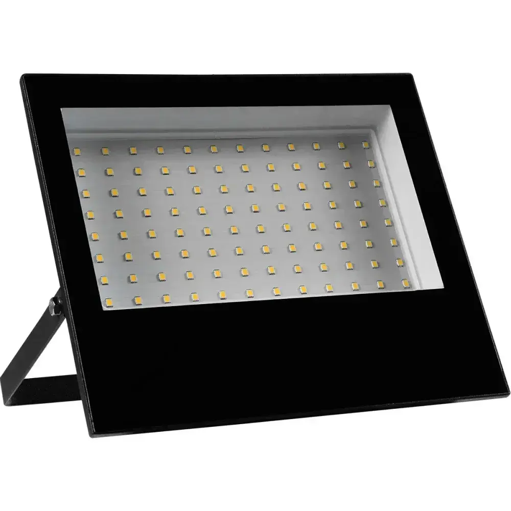 Refletor preto led em alumínio injetado 100W Liege — fotografia 4