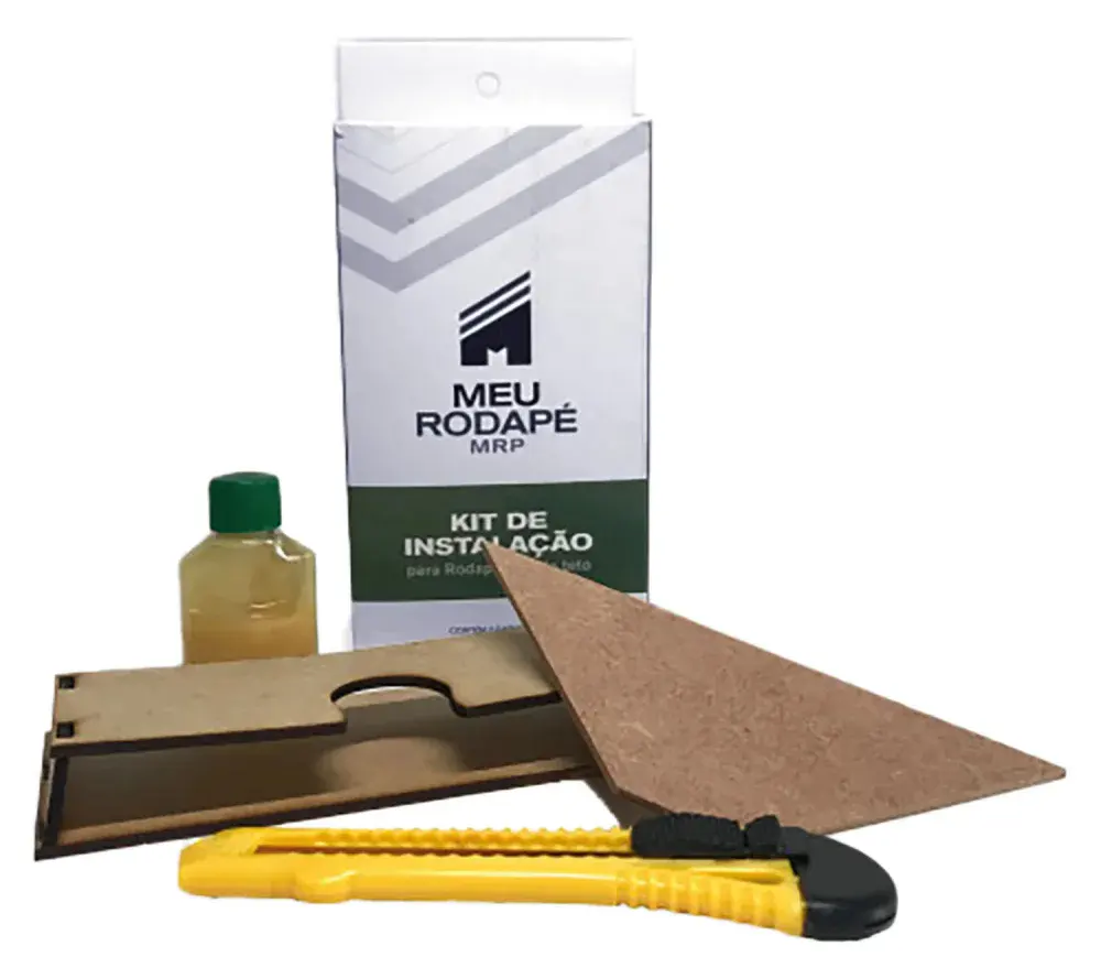 Kit para instalação 10X100 meu rodapé — fotografia 3