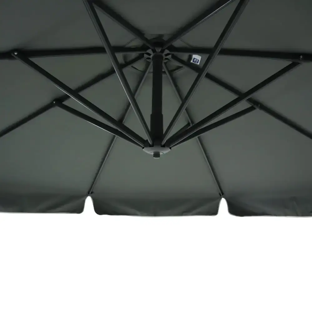 Ombrelone 3 metros suspenso com base cinza 891008 BEL Belfix — fotografia 9