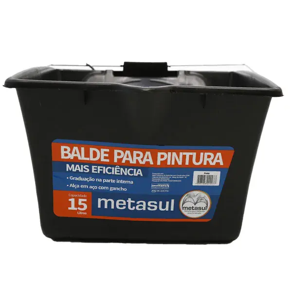 Balde pintura polipropileno 15L - Metasul — fotografia de referência