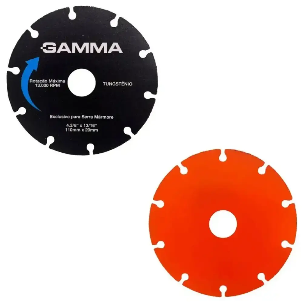 Disco de corte 110 MM em tungstênio para madeira com 2 unidades Gamma — fotografia 4