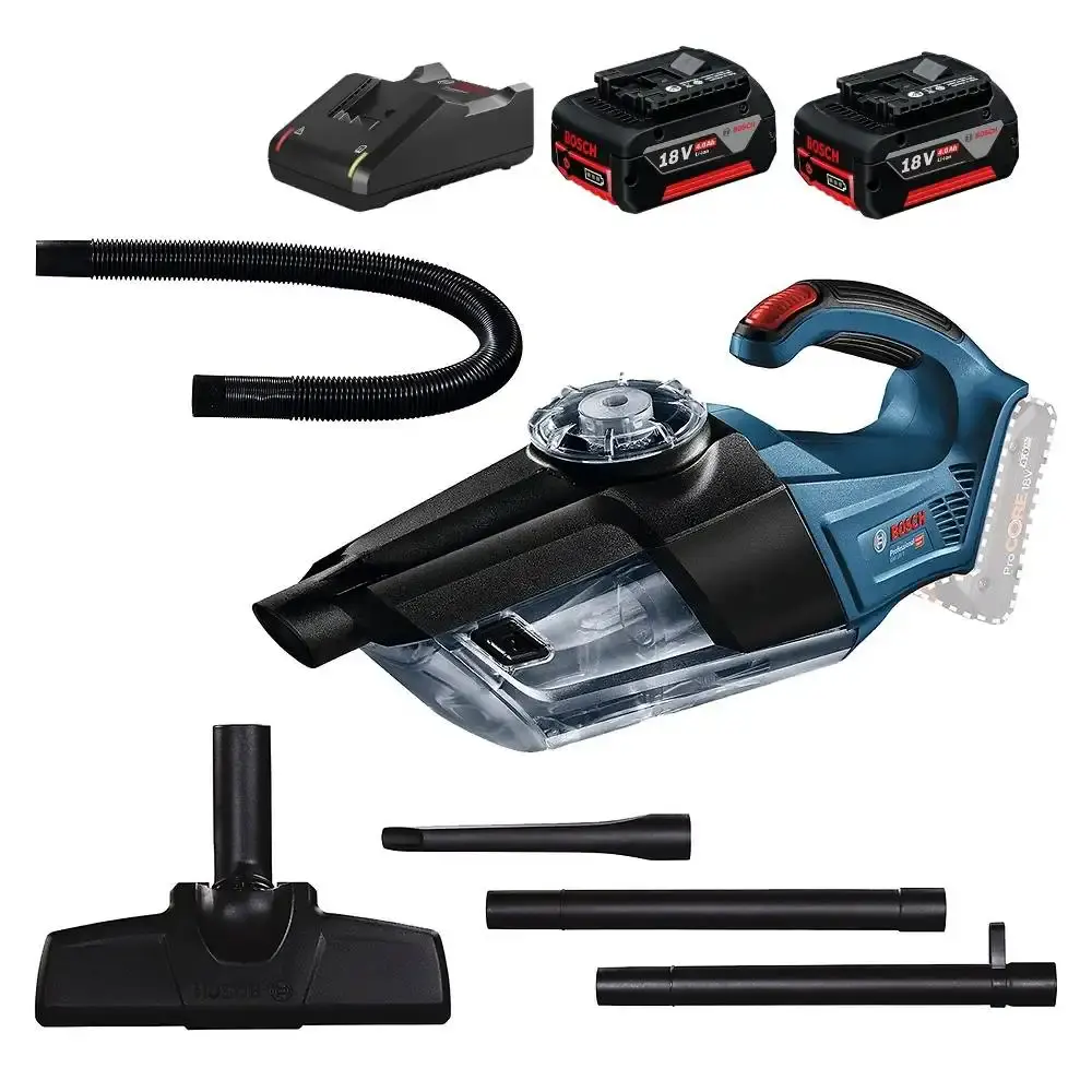 Aspirador de pó portátil à bateria 18V GAS 18V-1 professional 2 baterias 4,0AH, carregador bivolt e bolsa Bosch — fotografia 3