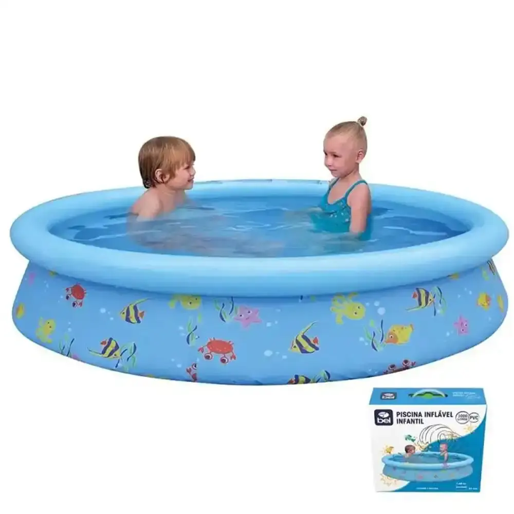 Piscina Inflável Redonda 1.000 Litros 168m x 51cm Azul Bel — fotografia de referência