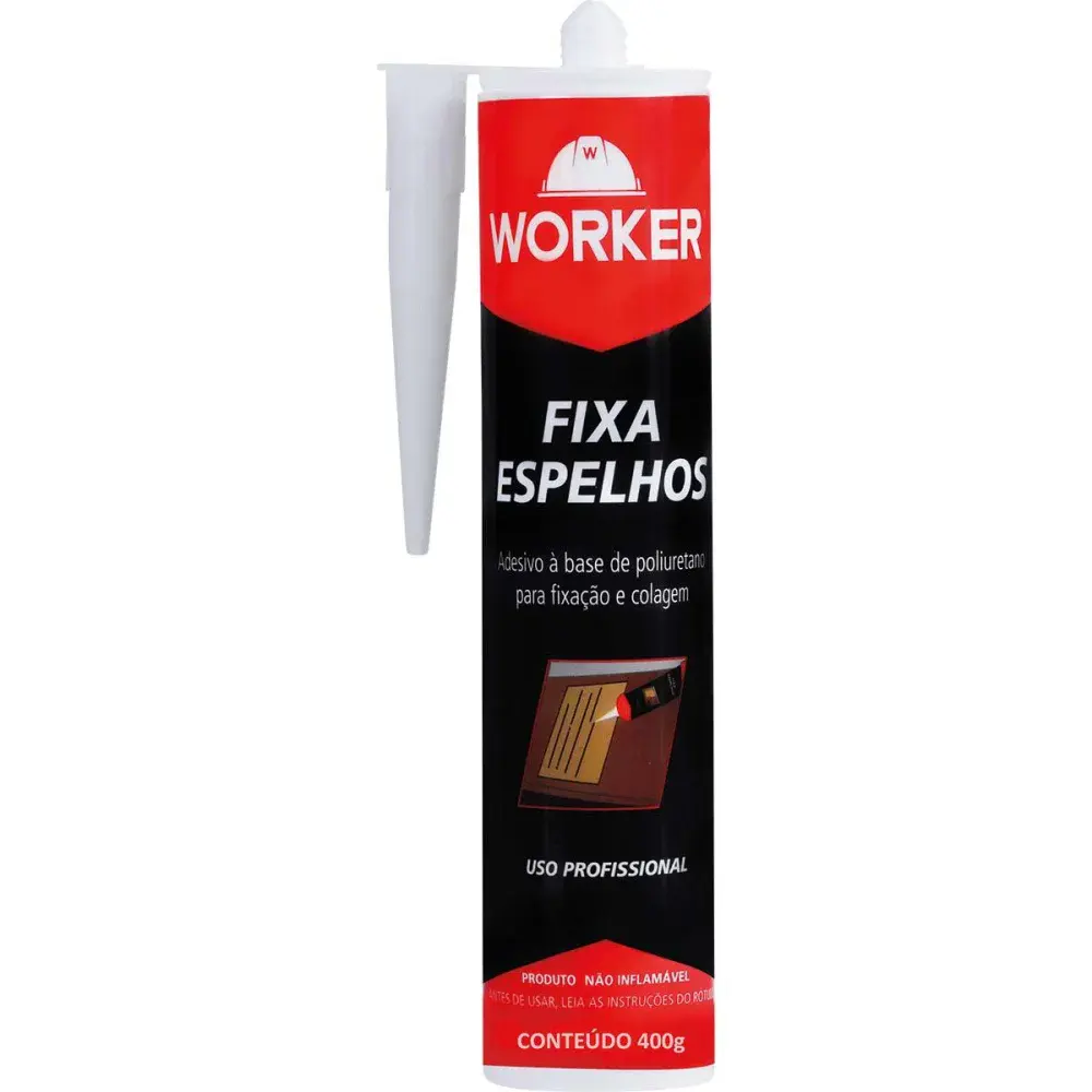 Adesivo para fixar espelho em pu branco 400G Worker — fotografia de referência