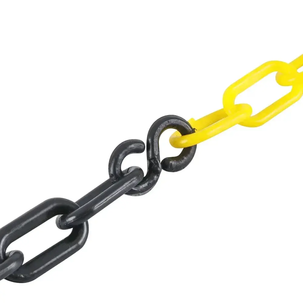 Corrente plástica 9MM amarelo/preto 10M Plastcor — fotografia 6