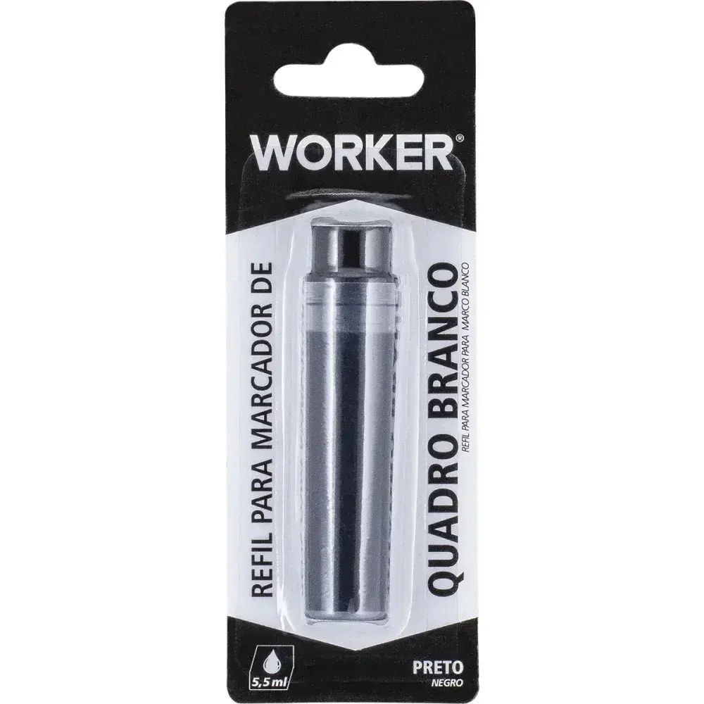 Refil de marcador para quadro branco cor preto Worker — fotografia 3