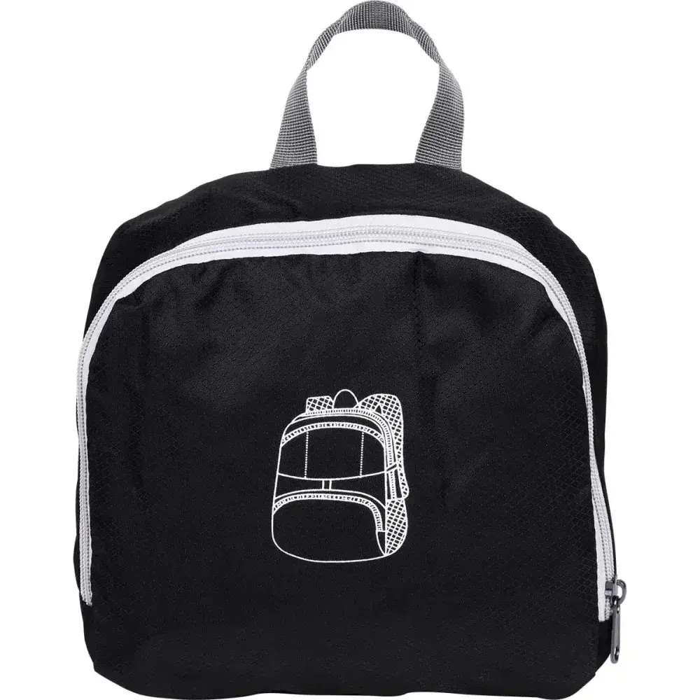 Mochila dobrável nylon preta 30L Kala — fotografia 10