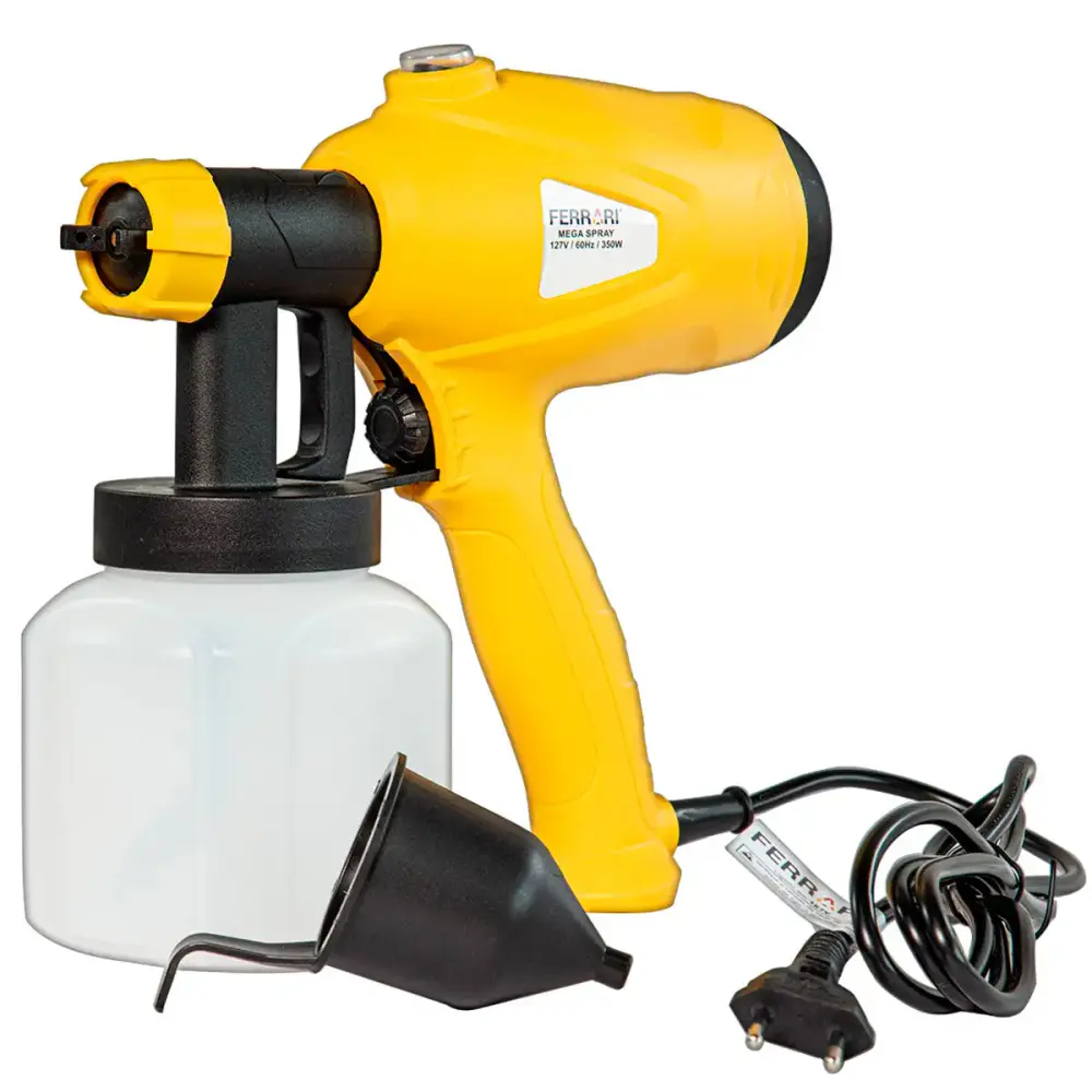 Pistola de pintura e pulverizadora elétrica 350W MS-350W Ferrari 110 V — fotografia 4