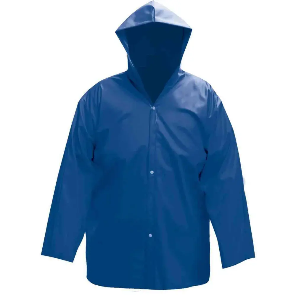 Capa de chuva azul tamanho g modelo italiano com forro Worker — fotografia de referência