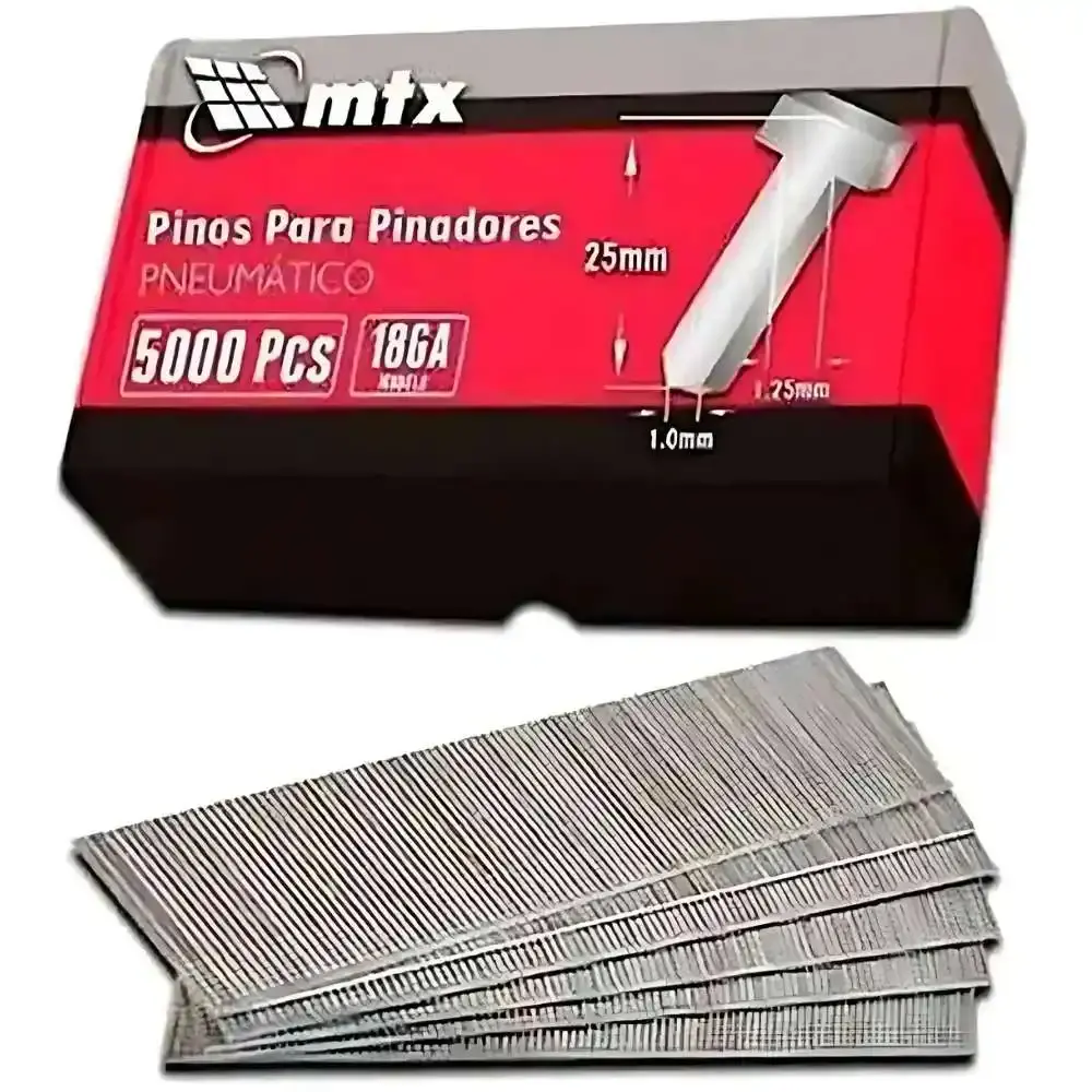 Pinos para pinador pneumático F-40 com 5000 peças MTX — fotografia de referência