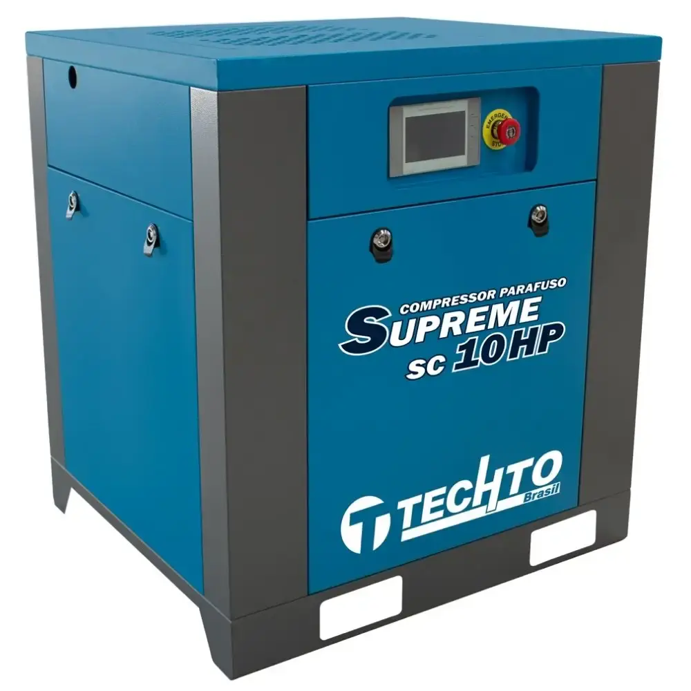 Compressor de parafuso supreme 10HP 10BAR 220V SC10 techto — fotografia 2