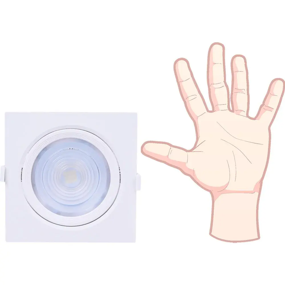 Luminária spot led PAR30 quadrada branca 10W Liege — fotografia 4