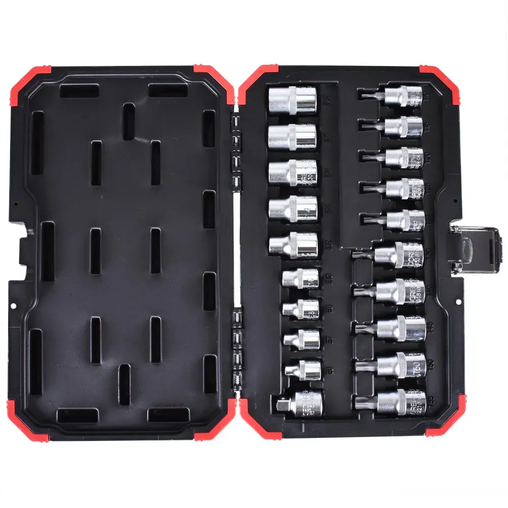 Jogo de soquetes 3/8 mais 1/2 tx com 20PCS Gedore red — fotografia 4