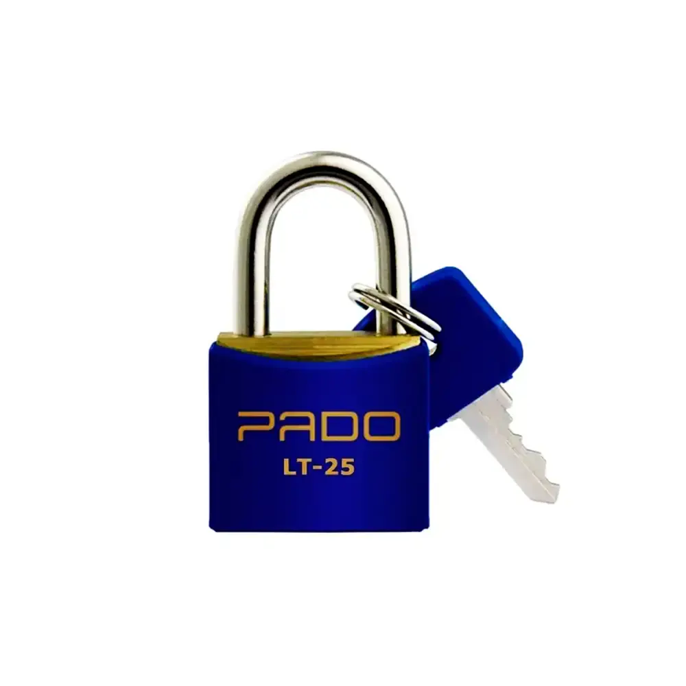 Cadeado com chave 25MM LT-25MM azul 51016379 Pado