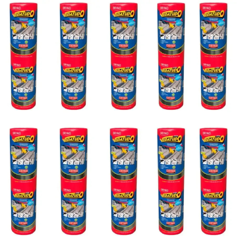 Fita Autoadesiva Asfáltica Vedatudo 60 cm x 10 m 10 Unidades DRYKO