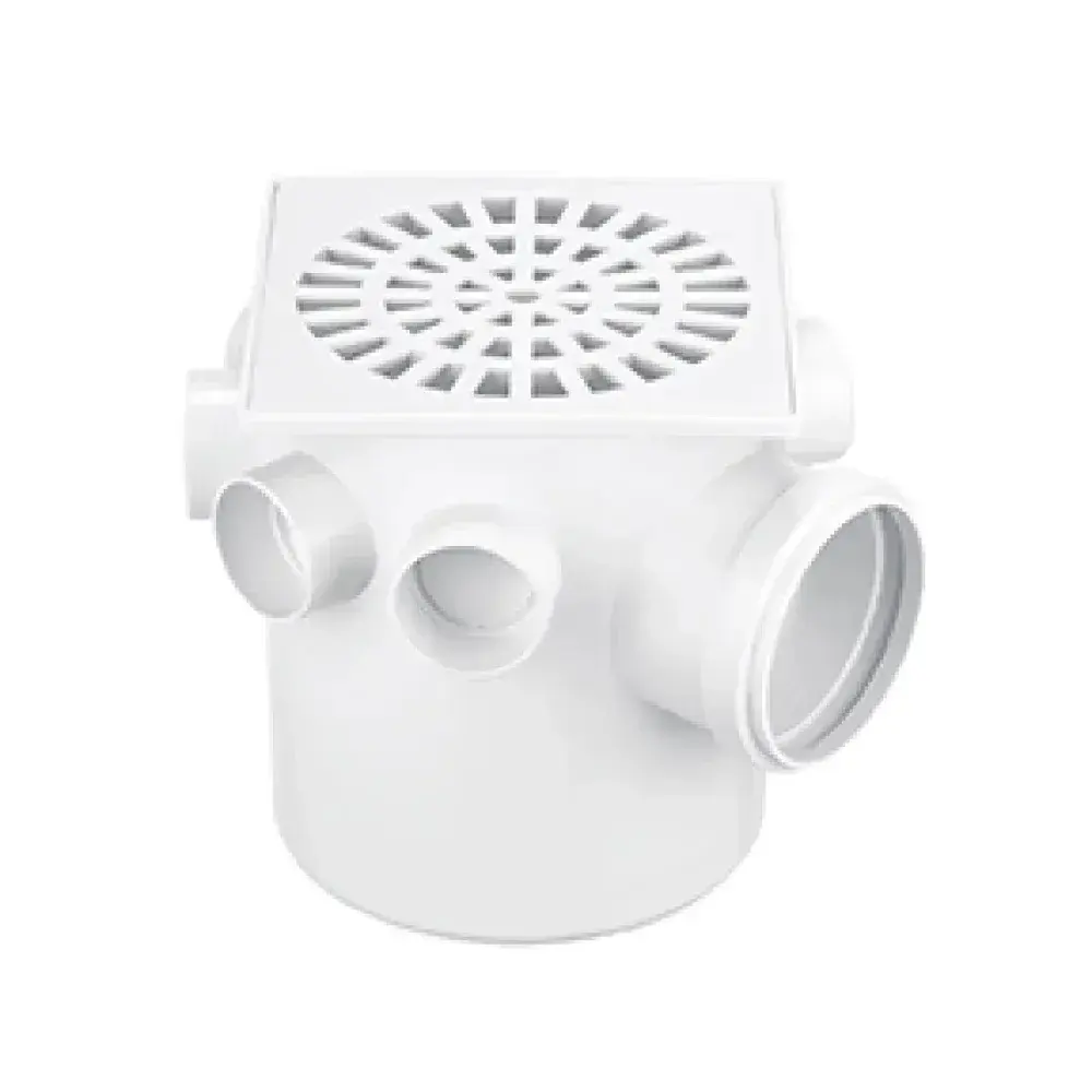Caixa sifonada pvc quadrada 150X175X75MM Herc — fotografia 4