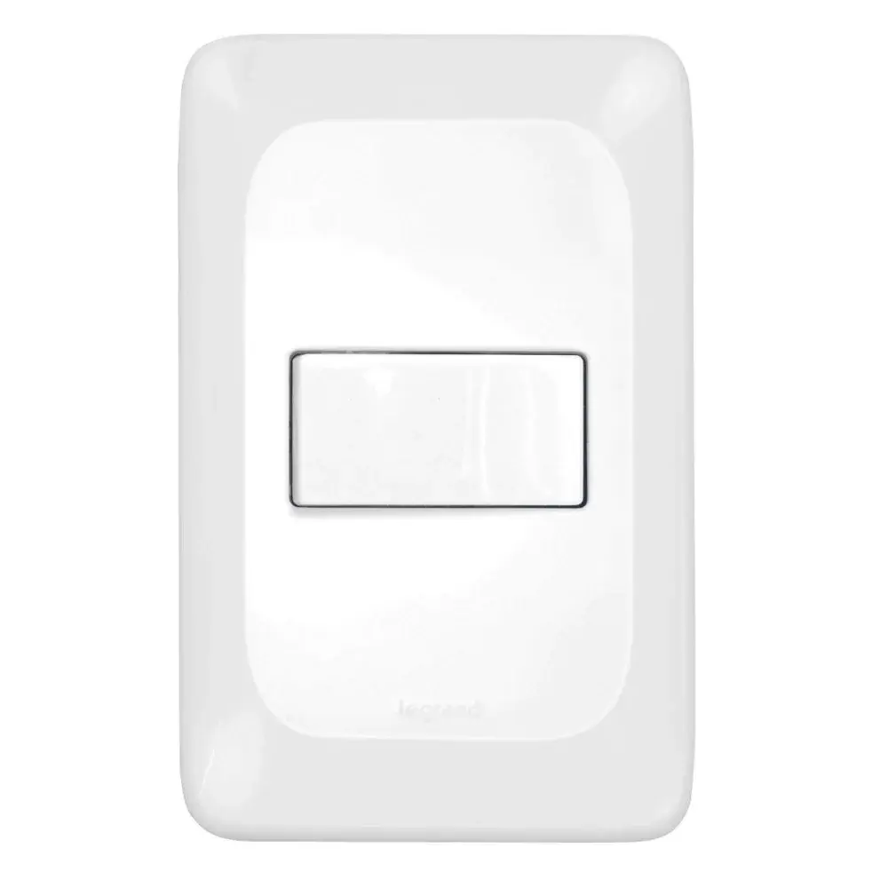 Conjunto montado interruptor 4X2 1TP - 10A Pial pop — fotografia de referência