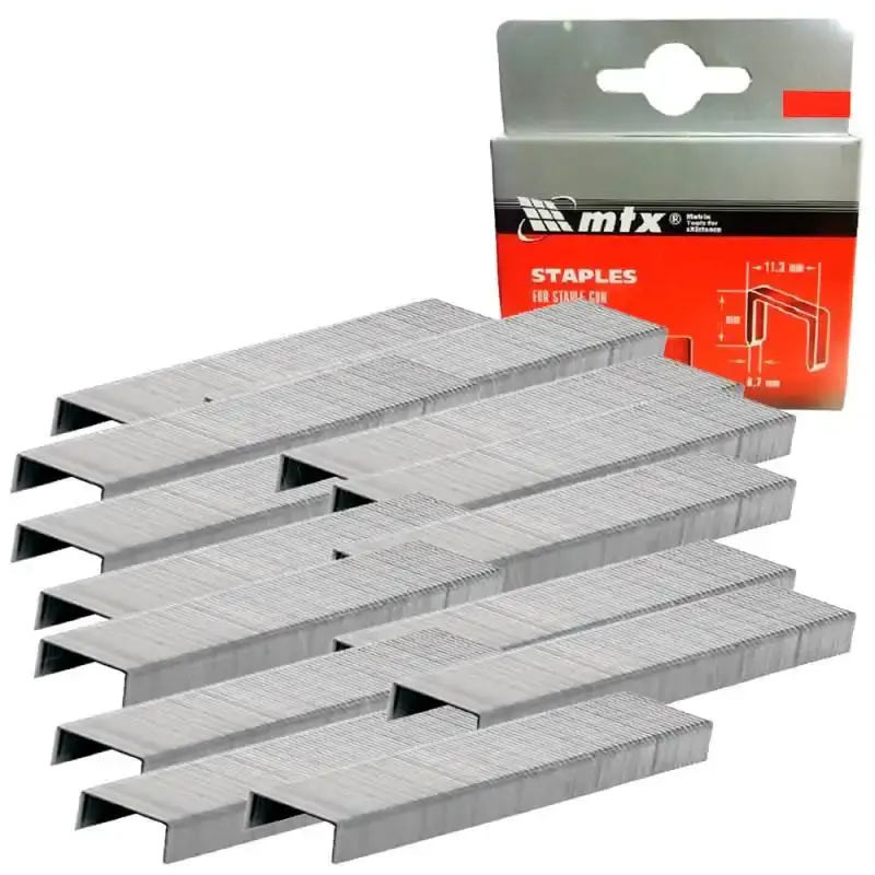 Grampos tipo 53 8MM para grampeador 106 com 1000 unidades MTX