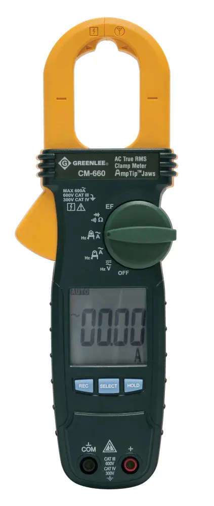 Amperímetro digital CM-660 600A ac true rms Greenlee — fotografia 4