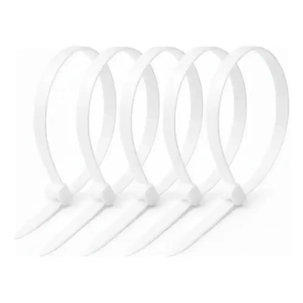 Kit 1.000 Abraçadeiras de Nylon Brancas 100 mm x 2,5 mm FERRARI — fotografia 3