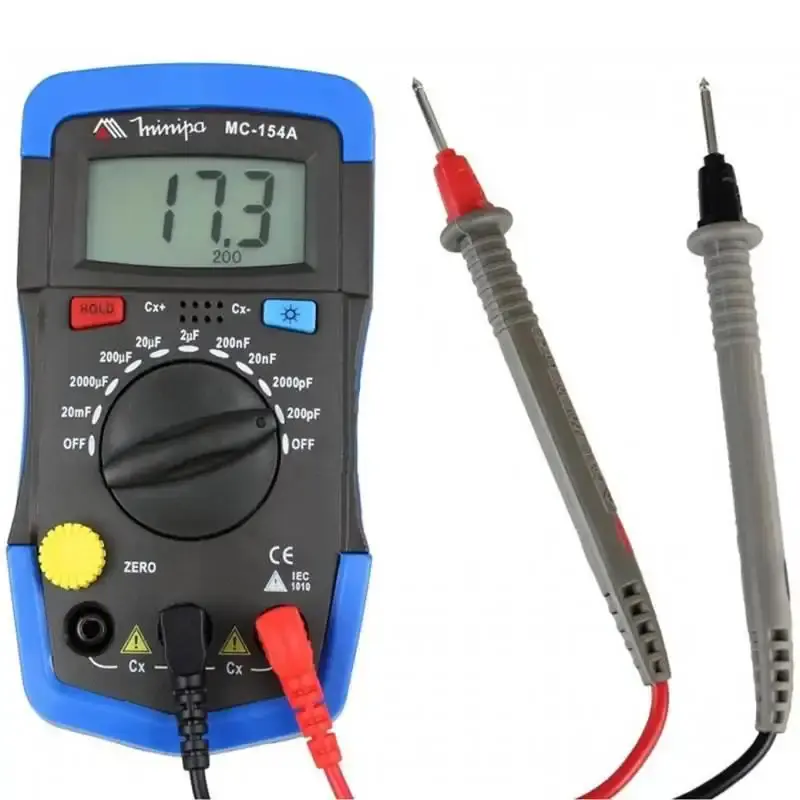 Capacímetro digital MC-154A Minipa — fotografia de referência