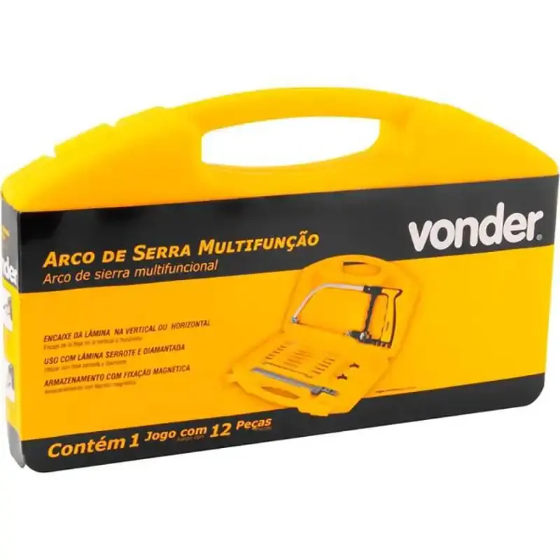 Arco de serra multifunção kit com 12 peças Vonder — fotografia 5
