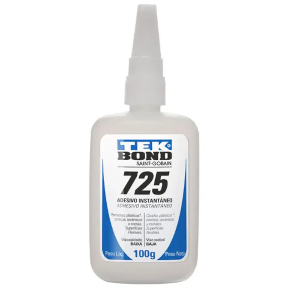 Adesivo instantâneo 725/100G multiuso Tekbond
