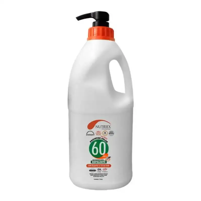 Protetor solar FPS 60 com repelente 2.0L bombona Nutriex — fotografia de referência
