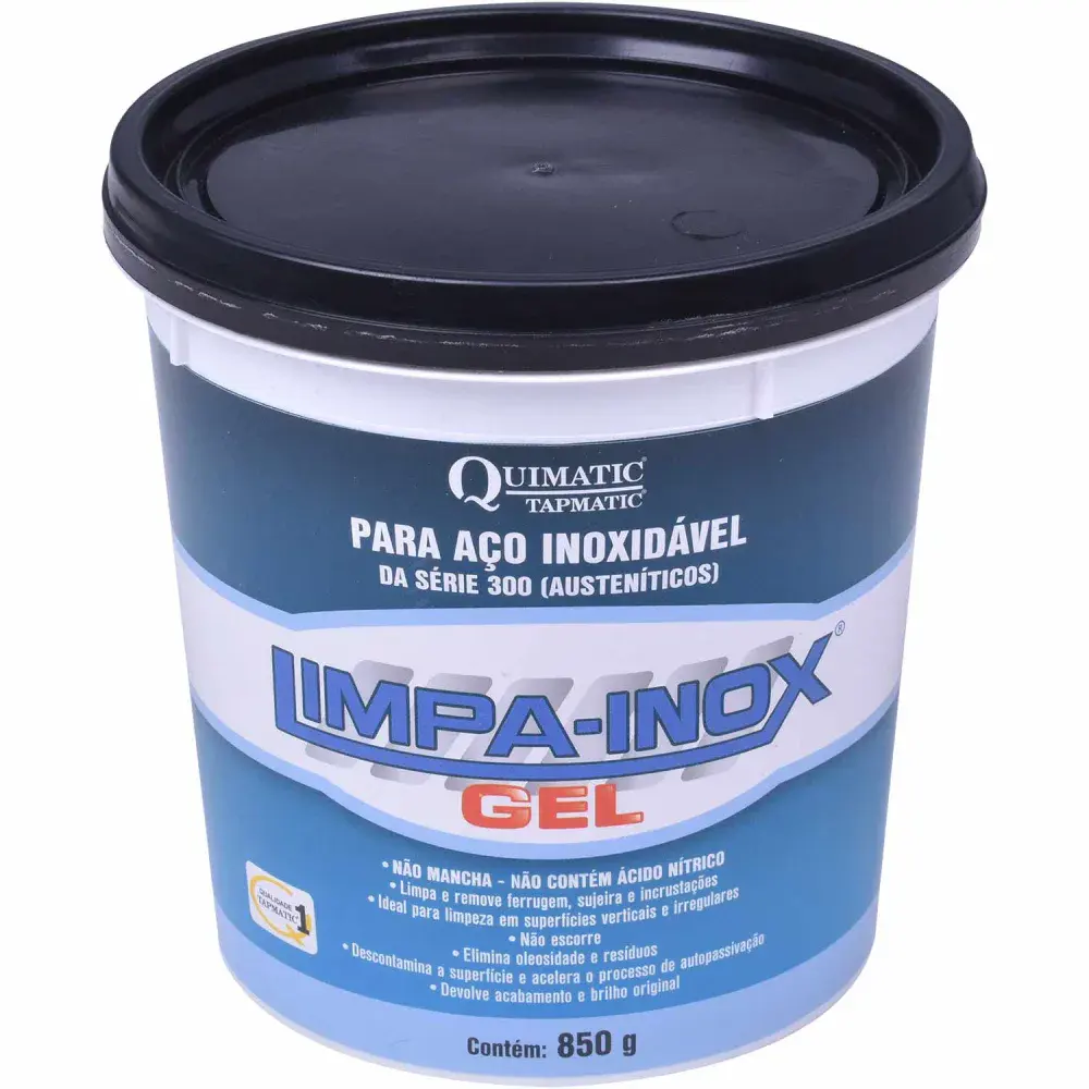 Limpa-inox gel quimatic - 850 g - quimatic tapmatic — fotografia 2