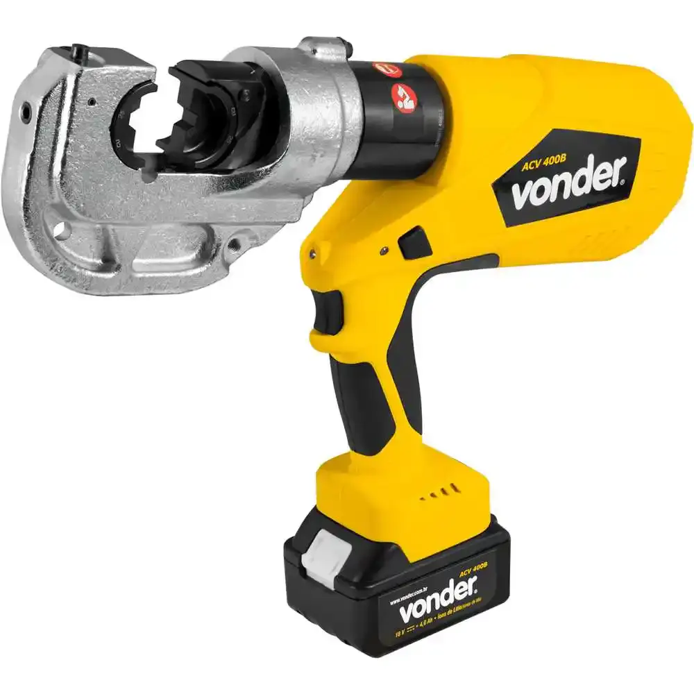 Alicate crimpador hidráulico a bateria 18V ACV-400B Vonder