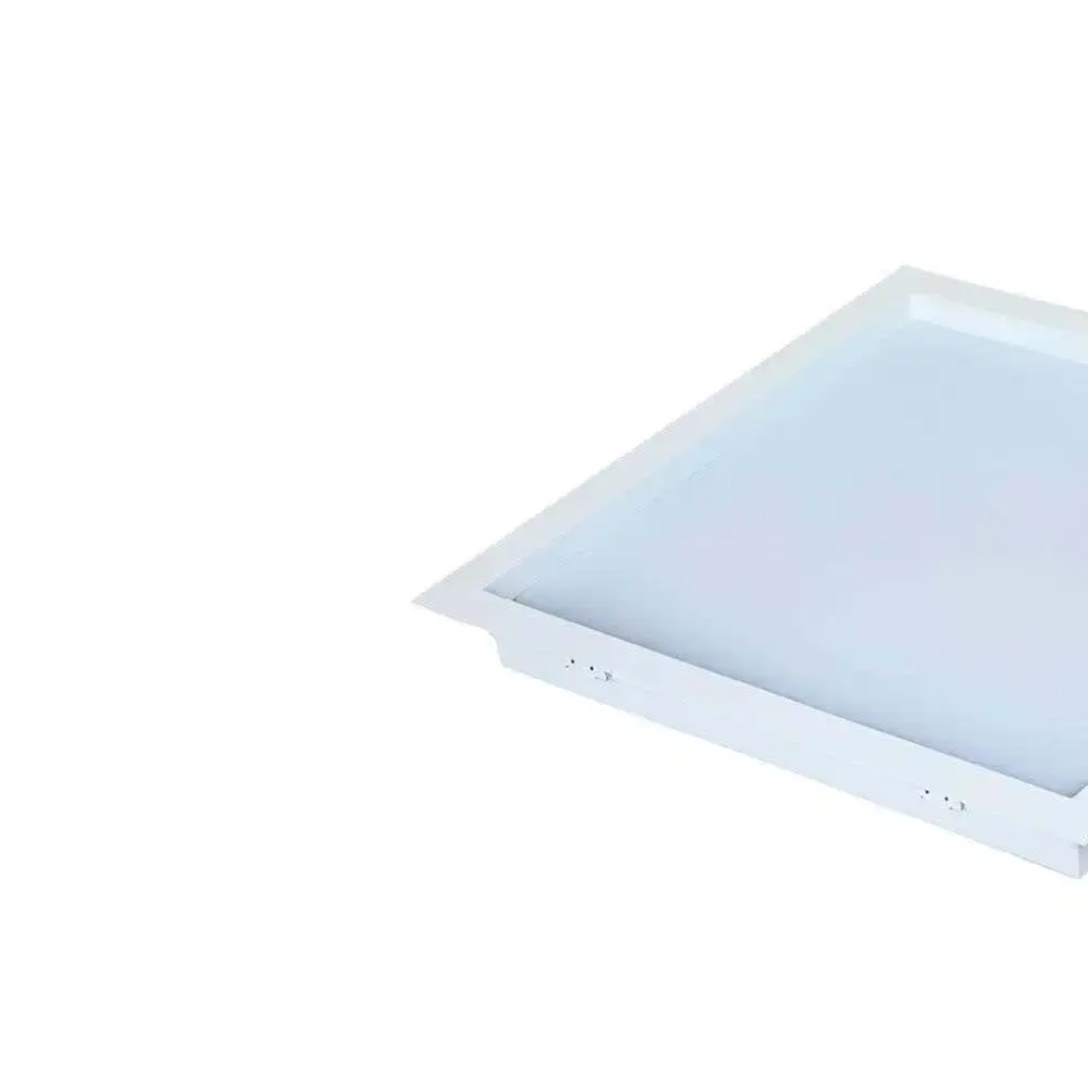 Kit 10 plafon led 4000K quadrado 18W embutir slim Avant — fotografia 3