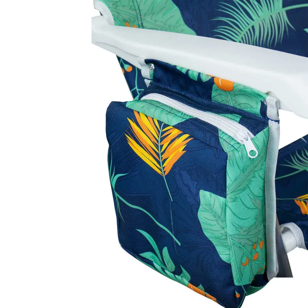 Cadeira de praia alta havaí com porta copos da Kala — fotografia 5