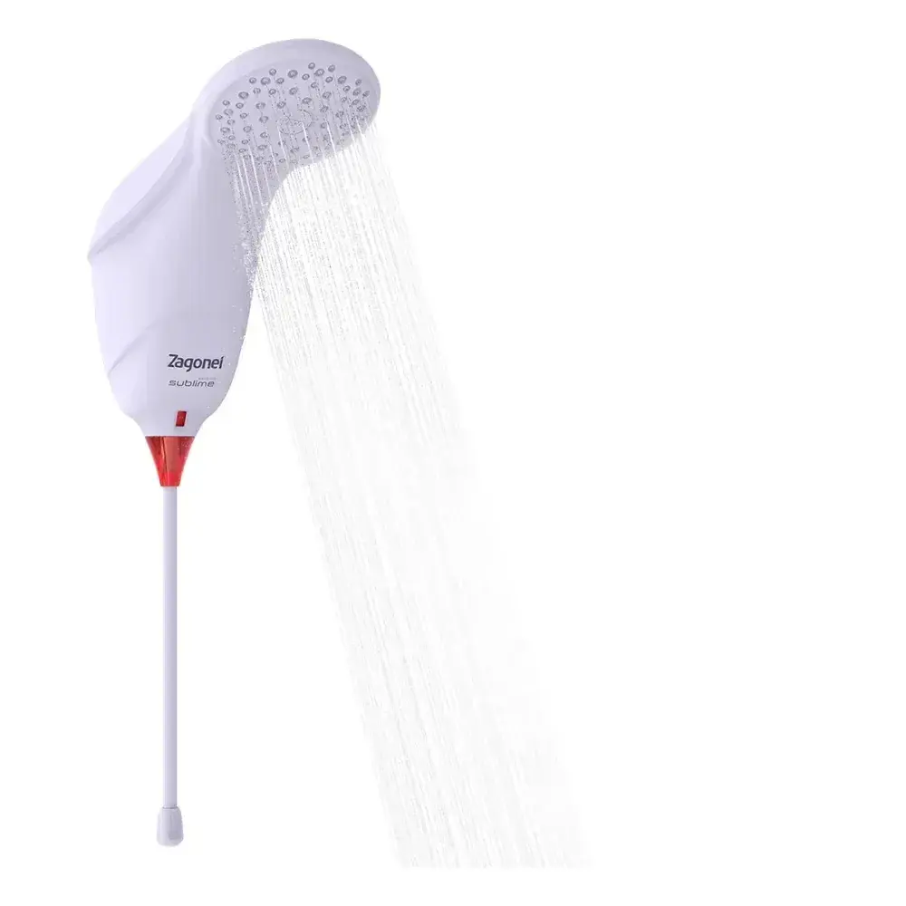 Ducha eletrônica sublime branco 7500W 220V Zagonel — fotografia 3