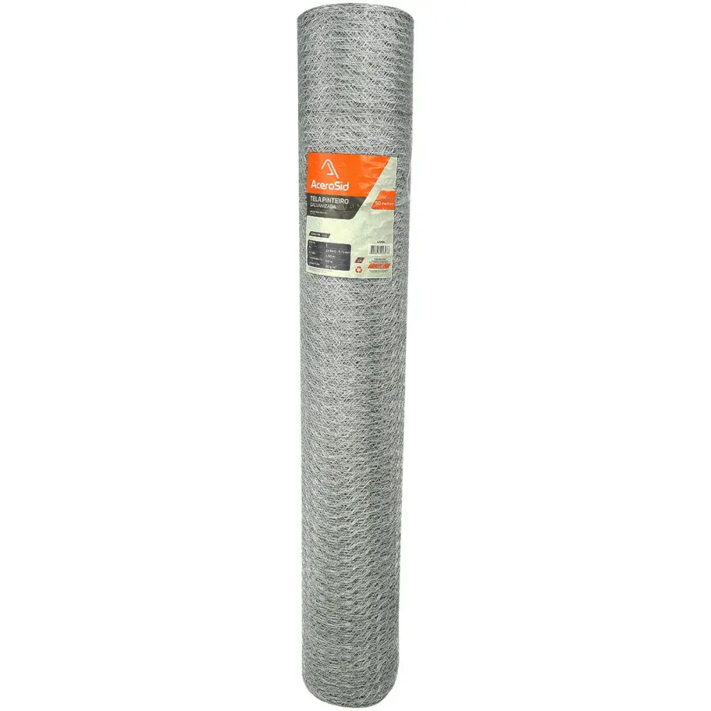 Tela pinteiro galvanizada 1 fio 22 1,50X50M Acerosid — fotografia de referência