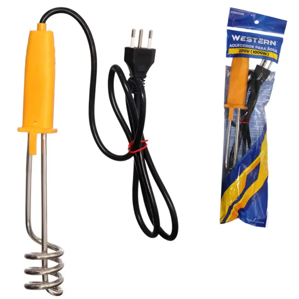 Ebulidor aquecedor de líquido 1000W Western 110 V — fotografia 4