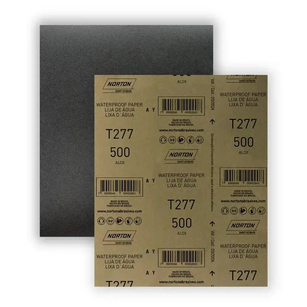 Folha de lixa de água T277 G500 230X280MM Norton — fotografia 6